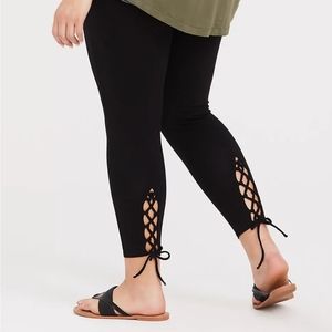 Torrid Premium Legging Lattice Lace-Up Insert Back